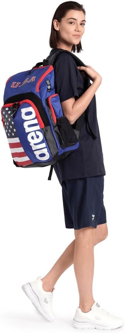 imageArena Spiky III Backpack 35 Unisex Travel Gym Rucksack for Men and Women Training Gear Equipment Bag for Swimmers 35 LitersUS Team