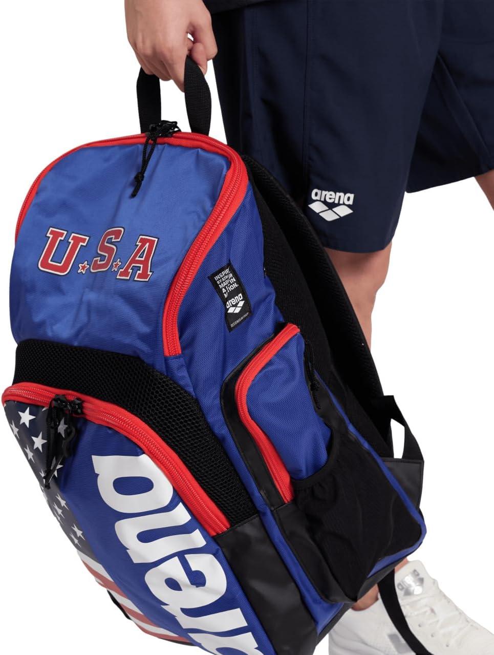 imageArena Spiky III Backpack 35 Unisex Travel Gym Rucksack for Men and Women Training Gear Equipment Bag for Swimmers 35 LitersUS Team