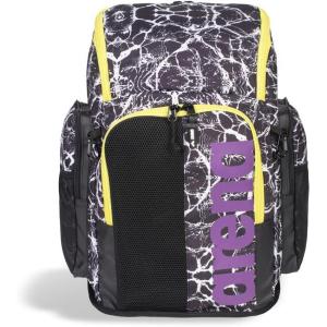 ARENA Spiky III Backpack 45 Swimming Athlete Sports Gym Rucksack Large Training Gear Equipment Swim Bag for Men and Women, 45 Liters, Green(Black/White)