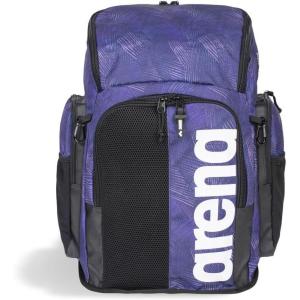 ARENA Spiky III Backpack 45 Swimming Athlete Sports Gym Rucksack Large Training Gear Equipment Swim Bag for Men and Women, 45 Liters, Green(Team Energy Plum)