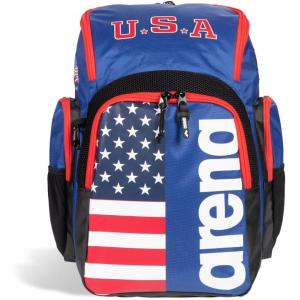 Arena Spiky III Backpack 35 Unisex Travel Gym Rucksack for Men and Women, Training Gear Equipment Bag for Swimmers, 35 Liters(US Team)
