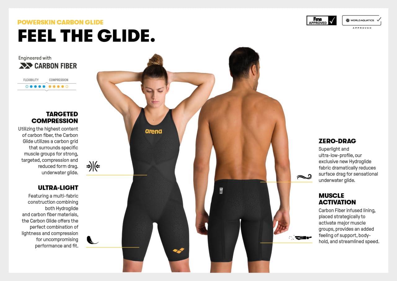 imageARENA Womens Standard ClosedBack Powerskin Carbon Glide Kneeskin Racing SuitCiclamyn Pink