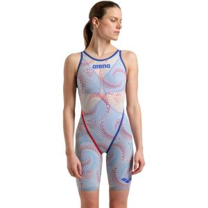 ARENA Women’s Standard Closed-Back Powerskin Carbon Glide Kneeskin Racing Suit(Fireflow)