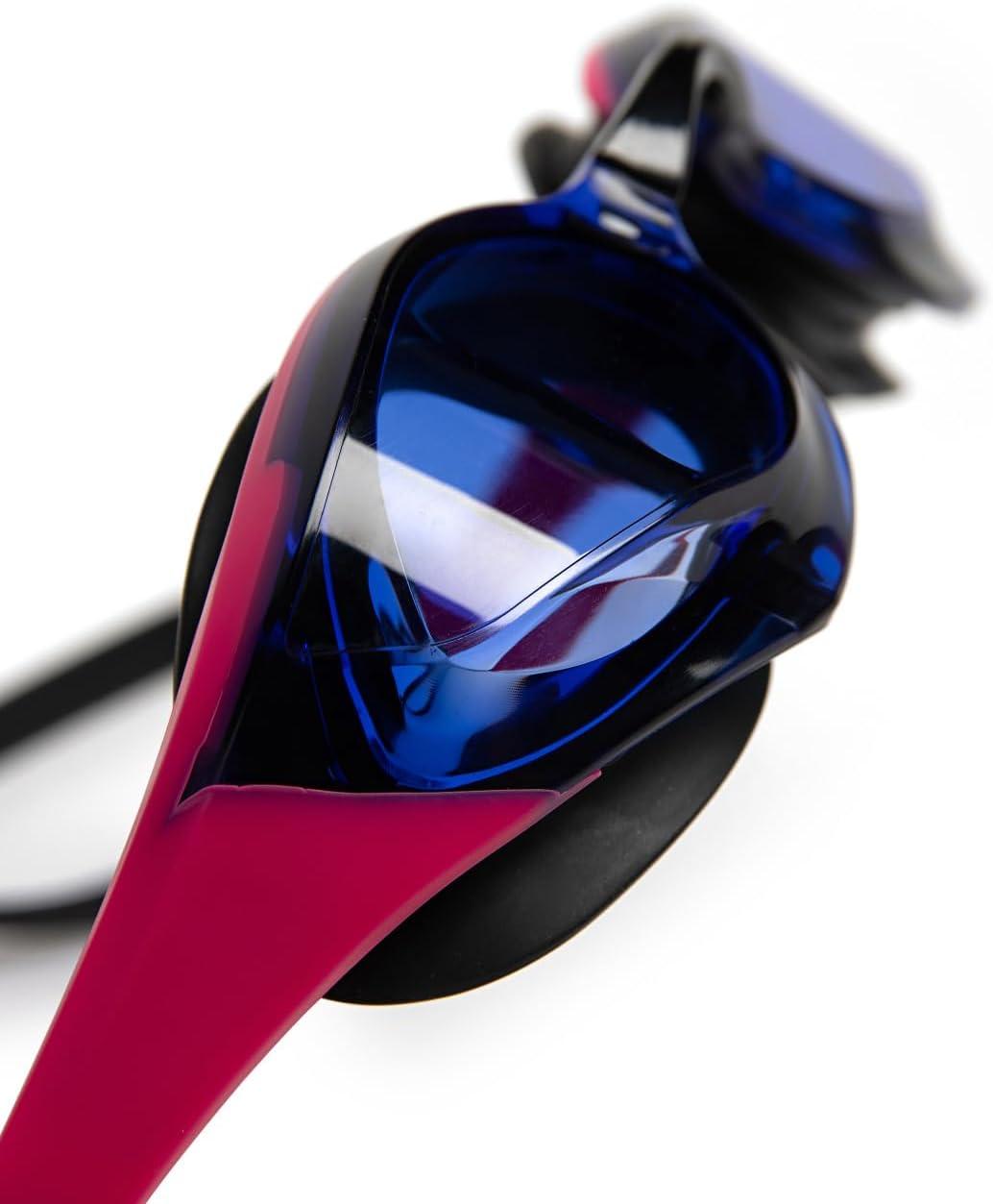 imageARENA Unisex Cobra Edge Swipe AntiFog Racing Swim Goggles for Men and Women Polycarbonate MirrorNonMirror LensBluevioletpinkblack