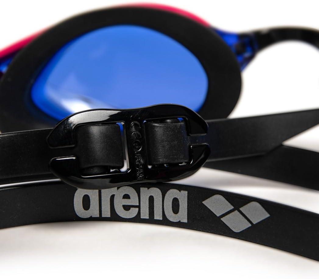 imageARENA Unisex Cobra Edge Swipe AntiFog Racing Swim Goggles for Men and Women Polycarbonate MirrorNonMirror LensBluevioletpinkblack