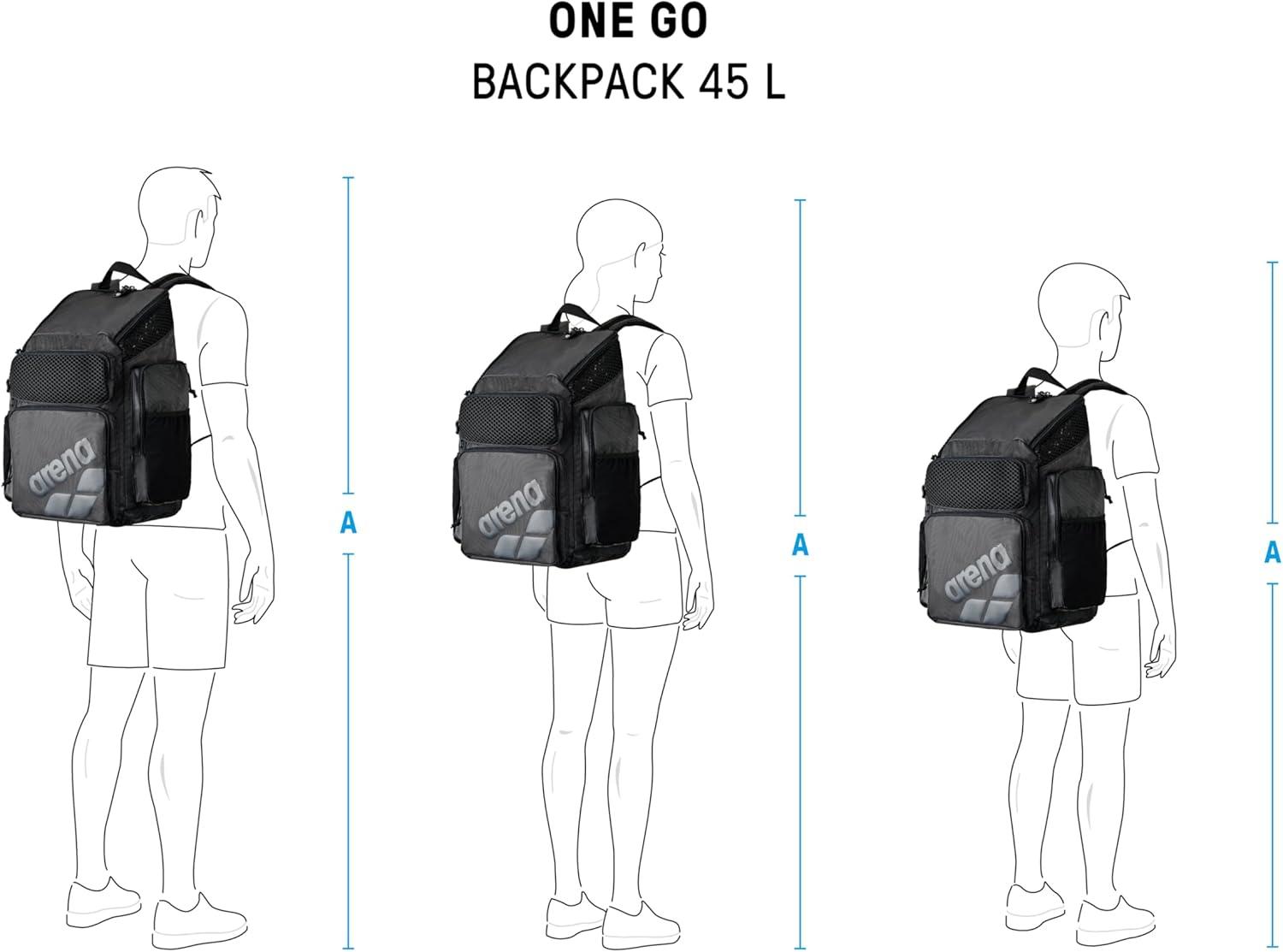 imageArena One Go Swim Sports Backpack Travel Large Size Athletes Equipment Bag 45 LitersGreen