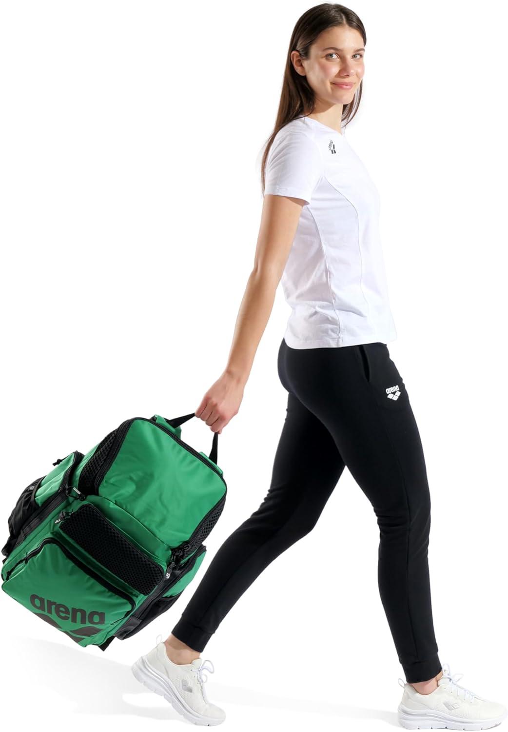 imageArena One Go Swim Sports Backpack Travel Large Size Athletes Equipment Bag 45 LitersGreen