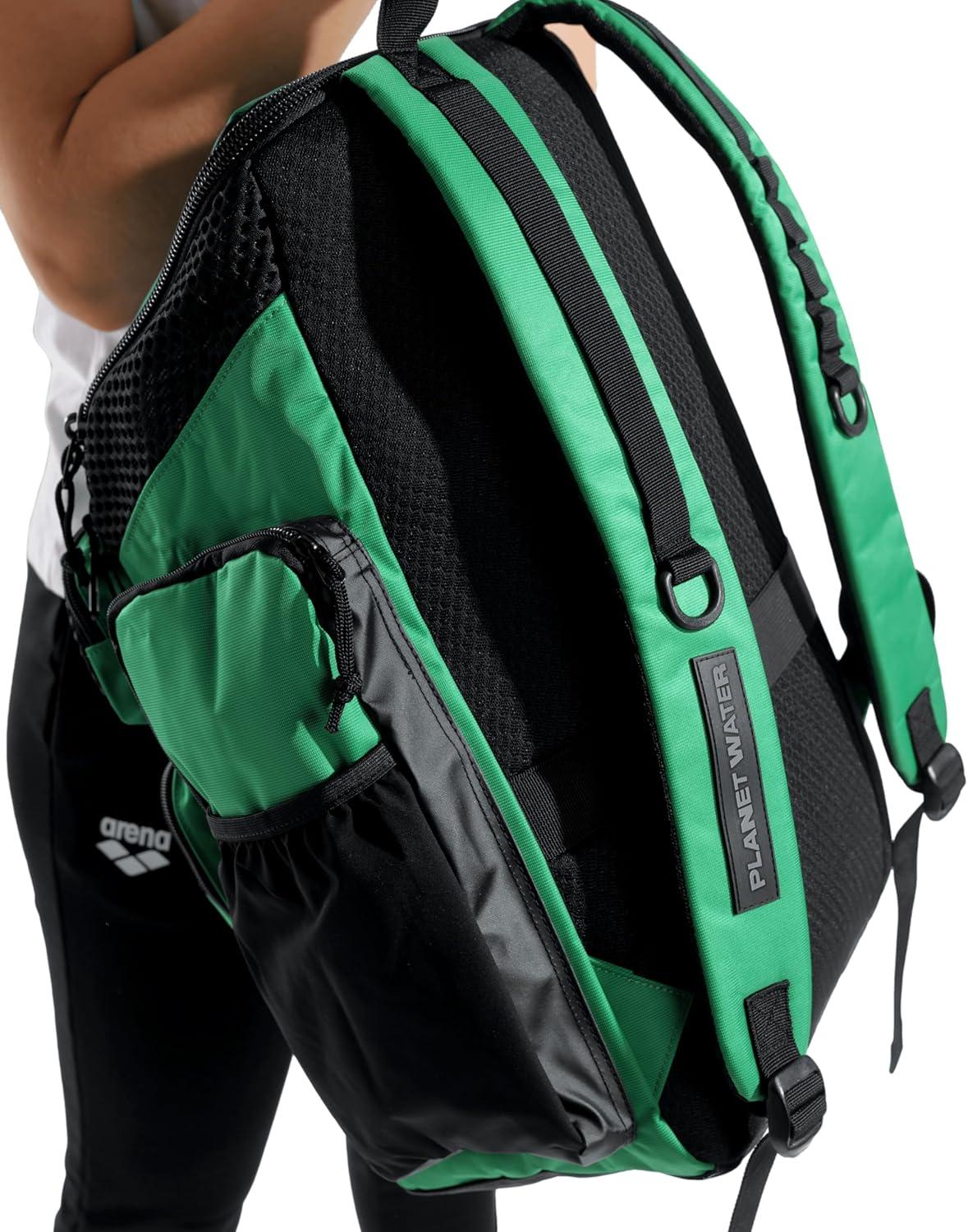 imageArena One Go Swim Sports Backpack Travel Large Size Athletes Equipment Bag 45 LitersGreen