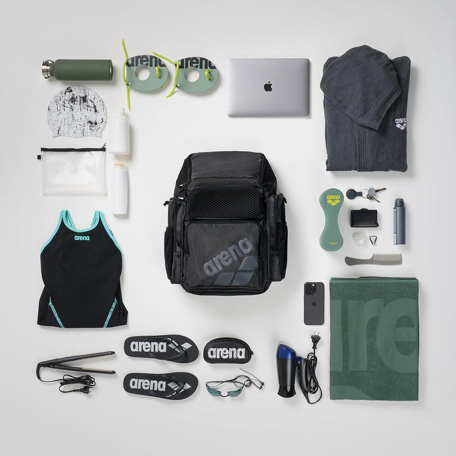 imageArena One Go Swim Sports Backpack Travel Large Size Athletes Equipment Bag 45 LitersGreen