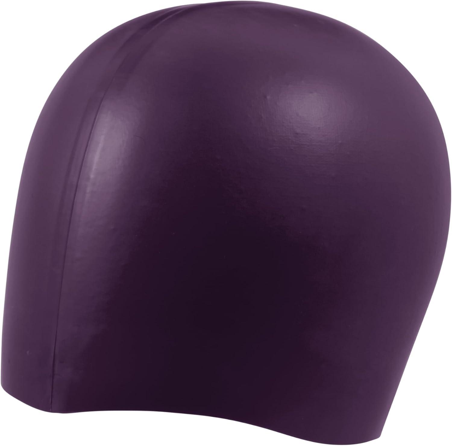 imageArena Unisex Big Logo Silicone Swim Cap Women and Men Fitness Swimmers Intensive Training Durable Soft Elastic Bathing CapPlumBright Coral