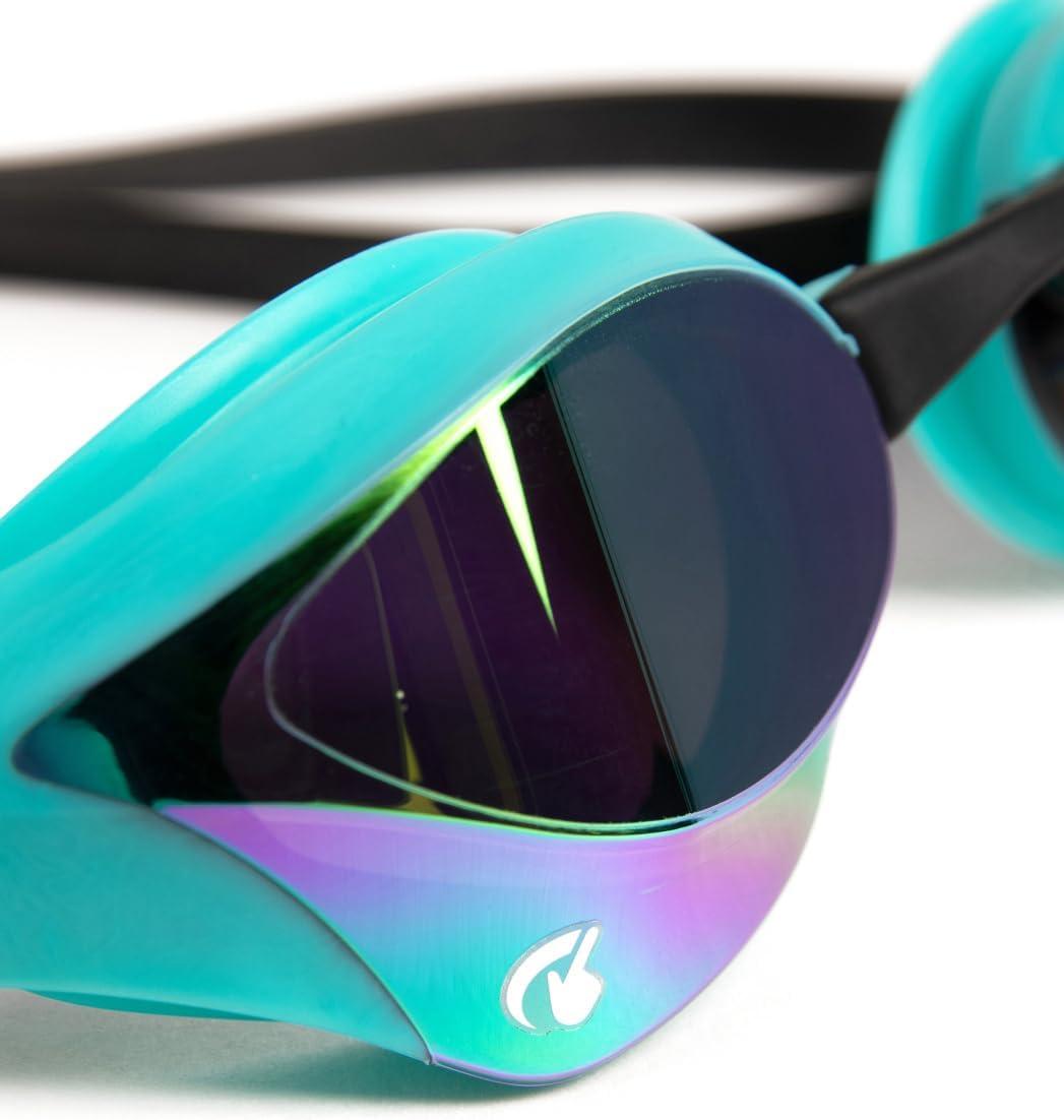 imageArena Unisex Cobra Core Swipe AntiFog Racing Swim Goggles for Men and Women Polycarbonate MirrorNonMirror LensEmeraldpeacock