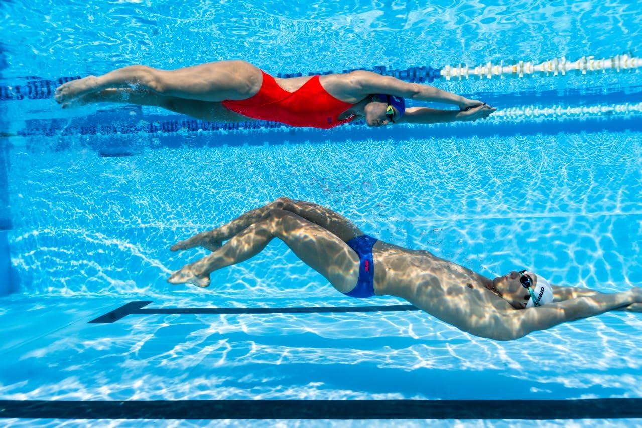 imageArena Womens Arena Performance Womens Solid Team Swim Tech SwimsuitAsphaltBlack