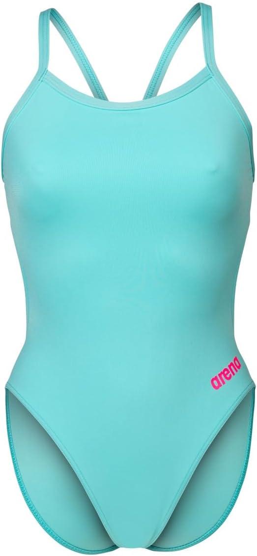 imageArena Womens Solid Team Swimsuit Challenge Back MaxLife Open Back Bathing Suit Athletic SwimwearWaterShocking Pink