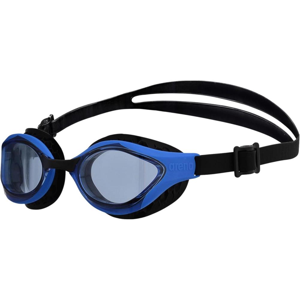 imageARENA Unisex Adult AirBold Swipe AntiFog Training Swim Goggles Men and Women Cushioned Seals Large Fit Wide LensesBlueBlueBlack