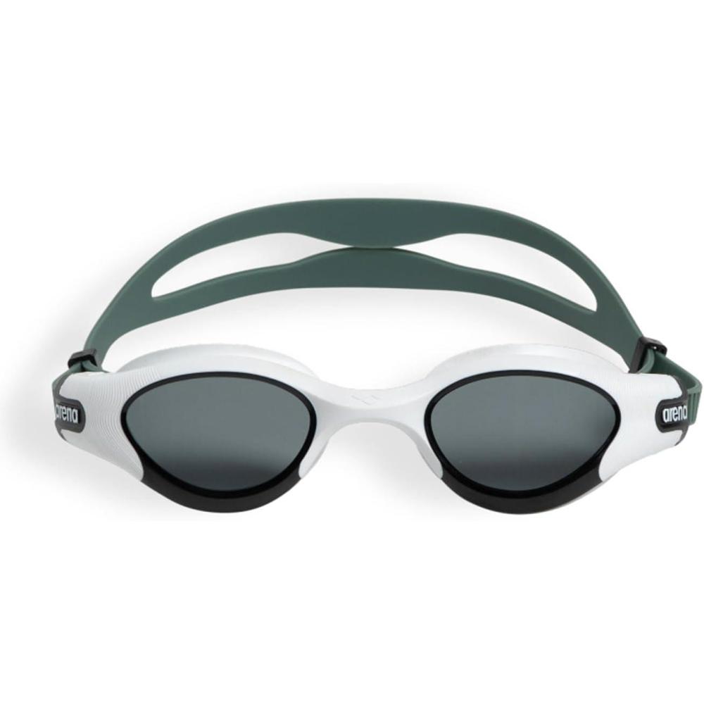 imageARENA Unisex Adult The One Plus Swim Goggles Watertight Fit OrbitProof Seals AntiFog Coating Fitness Swimmers TriathletesSmokeWhiteSage