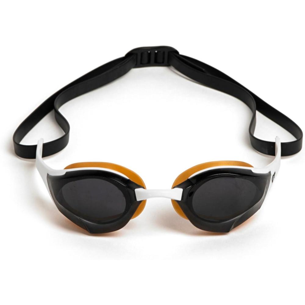 imageARENA Unisex Cobra Edge Swipe AntiFog Racing Swim Goggles for Men and Women Polycarbonate MirrorNonMirror LensSmokewhitegold