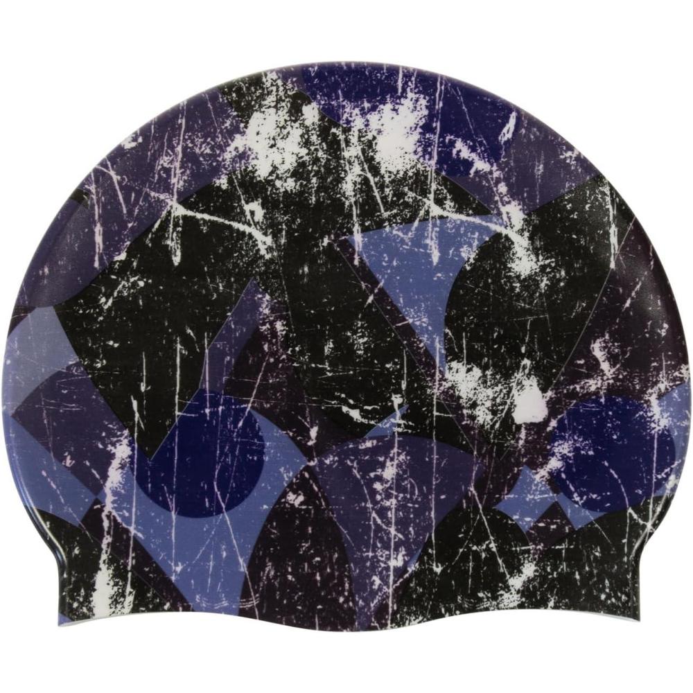 imageArena HD Unisex Adult Elastic Silicone Swim Cap for Men and Women Fitness Swimming Gear Soft and Stretchy Pool Bathing CapScratched