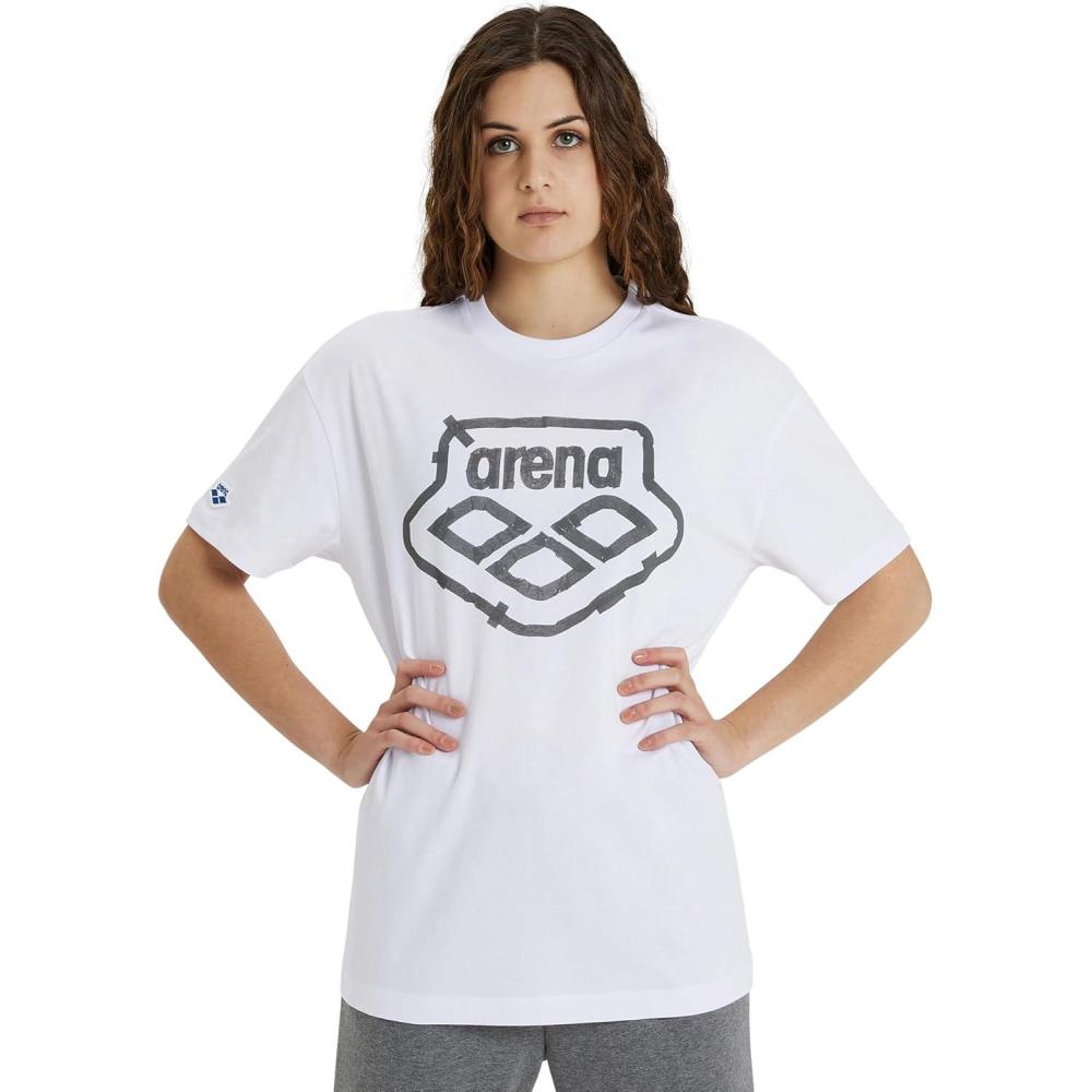 imageArena UnisexAdult Arena Icons Unisex TShirtWhiteSticker Logo