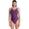 imageArena Womens Arena Performance Womens Arabesque Lace Back SwimsuitNeon BlueBlue Multi