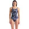 imageArena Womens Performance Scratched Super Fly Back Swimsuit Ladies Sports Bathing SuitMulti BlackNavy