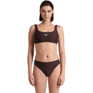 ARENA Feel Women’s Icons Solid Bralette Bikini Set Two Piece Pool Bathing Swimsuit(Sepia/Water)