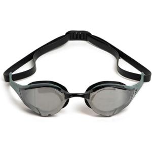 ARENA Unisex Cobra Edge Swipe Anti-Fog Racing Swim Goggles for Men and Women Polycarbonate Mirror/Non-Mirror Lens(Silver-sage-black)