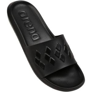 ARENA mens Arena Urban Slide Sandals Pool Flip Flops(Diamonds Black-black)