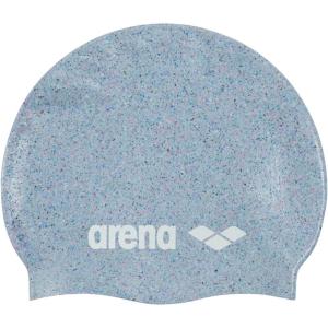 Arena Classic Unisex Soft Silicone Swim Cap for Women and Men, Intensive Training Comfortable Non-Slip Long Hair Swimming Hat(Gray/Multi Recycled)