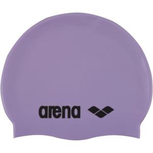 Arena Classic Unisex Soft Silicone Swim Cap for Women and Men, Intensive Training Comfortable Non-Slip Long Hair Swimming Hat(Parma/Black)