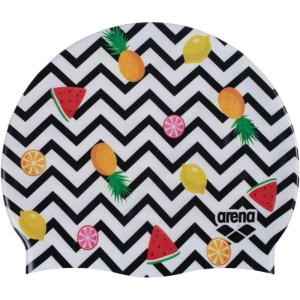 Arena HD Unisex Adult Elastic Silicone Swim Cap for Men and Women, Fitness Swimming Gear Soft and Stretchy Pool Bathing Cap(Fruits)