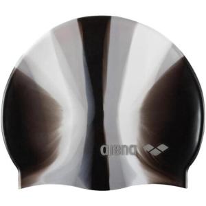 Arena HD Unisex Adult Elastic Silicone Swim Cap for Men and Women, Fitness Swimming Gear Soft and Stretchy Pool Bathing Cap(Pop Gray/Black)