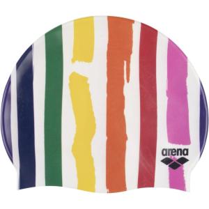 Arena HD Unisex Adult Elastic Silicone Swim Cap for Men and Women, Fitness Swimming Gear Soft and Stretchy Pool Bathing Cap(Pride 1)