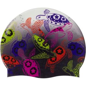 Arena HD Unisex Adult Elastic Silicone Swim Cap for Men and Women, Fitness Swimming Gear Soft and Stretchy Pool Bathing Cap(Sea Turtles)