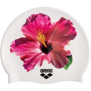 Arena HD Unisex Adult Elastic Silicone Swim Cap for Men and Women, Fitness Swimming Gear Soft and Stretchy Pool Bathing Cap(Tropical Flower)