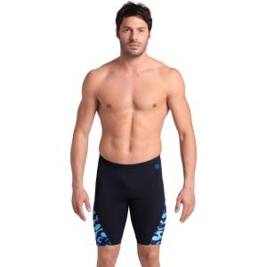 Arena Mens Arena Performance Men’s Surfs Up Swim Jammer(Black/Black Multi)