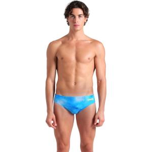 Arena Mens Arena Performance Men’s Tie-dye Swim Briefs Athletic Swimsuit Training Bathing Suit(Blue Multi)