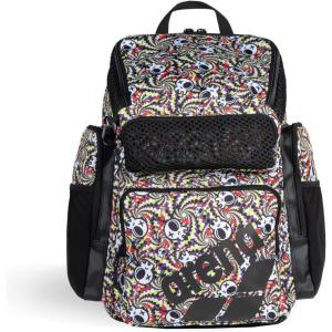 Arena One Go Swim Sports Backpack Travel Large Size Athletes Equipment Bag 45 Liters(Fun Skulls)