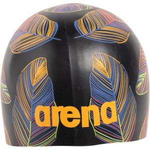 Arena Unisex Adult Poolish Molded Silicone Swim Cap for Intensive Training and Swimming Comfortable Elastic Fit, One Size(Falling Leaves)
