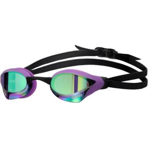 Arena Unisex Cobra Core Swipe Anti-Fog Racing Swim Goggles for Men and Women Polycarbonate Mirror/Non-Mirror Lens(Emerald/Plum/Black)