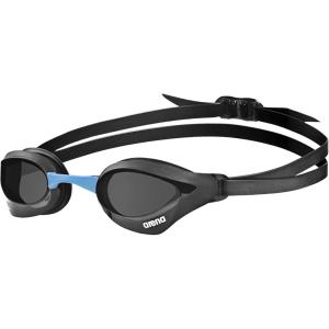 Arena Unisex Cobra Core Swipe Anti-Fog Racing Swim Goggles for Men and Women Polycarbonate Mirror/Non-Mirror Lens(Smoke/Black/Blue)