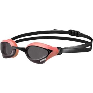 Arena Unisex Cobra Core Swipe Anti-Fog Racing Swim Goggles for Men and Women Polycarbonate Mirror/Non-Mirror Lens(Smoke/Coral)