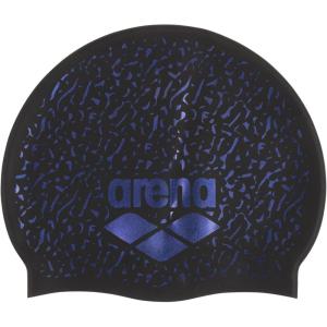 Arena Unisex Shine Silicone Swim Cap for Women and Men Fitness Swimmers Intensive Training Durable Soft Elastic Bathing Cap(Black/Plum)