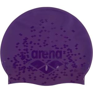 Arena Unisex Shine Silicone Swim Cap for Women and Men Fitness Swimmers Intensive Training Durable Soft Elastic Bathing Cap(Plum/Violet)
