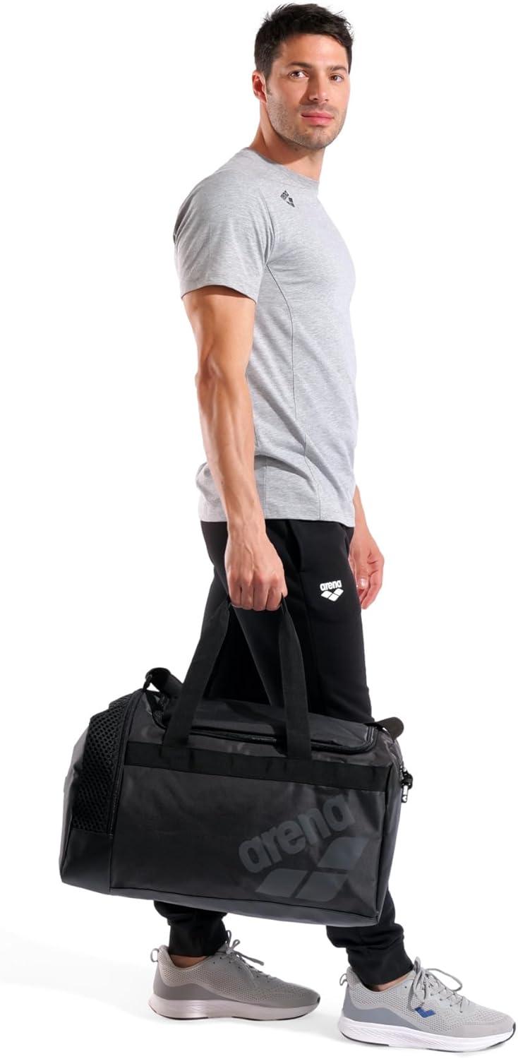 imageARENA Unisex Arena All Set Duffle Bag Cabin Size Compact Team Luggage Travel Tote 40 LitersBlack