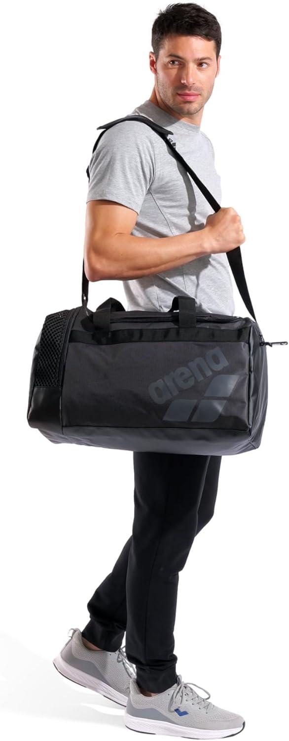 imageARENA Unisex Arena All Set Duffle Bag Cabin Size Compact Team Luggage Travel Tote 40 LitersBlack
