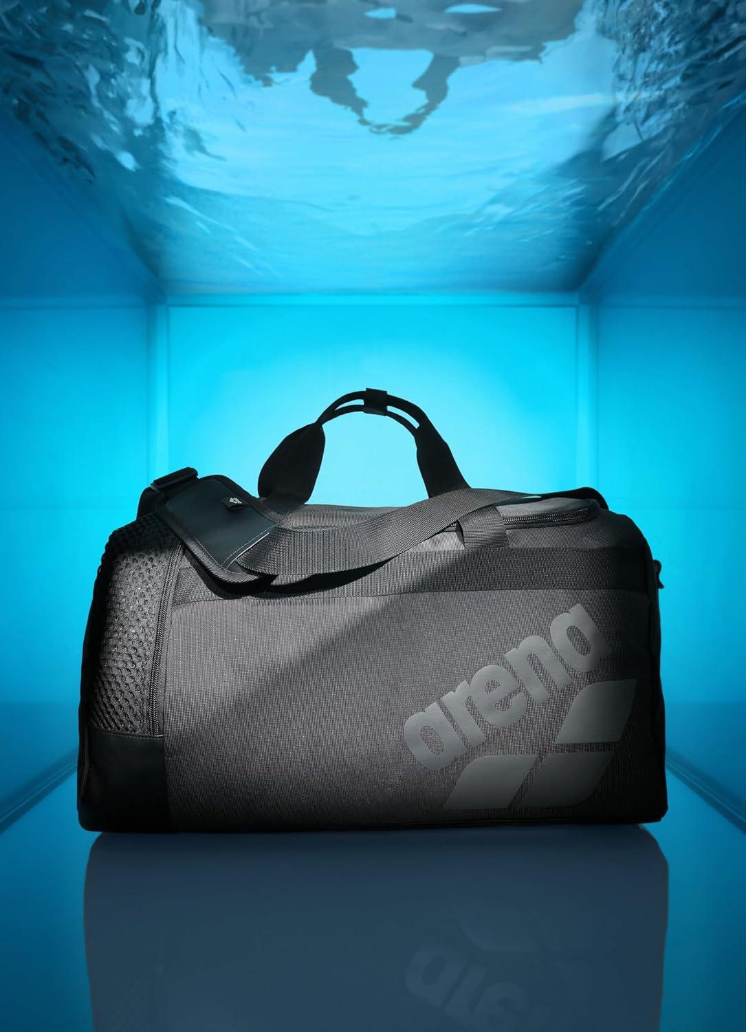 imageARENA Unisex Arena All Set Duffle Bag Cabin Size Compact Team Luggage Travel Tote 40 LitersNavy