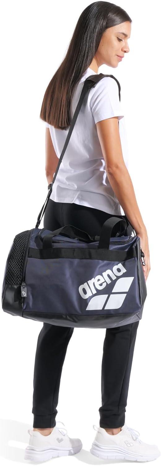 imageARENA Unisex Arena All Set Duffle Bag Cabin Size Compact Team Luggage Travel Tote 40 LitersNavy