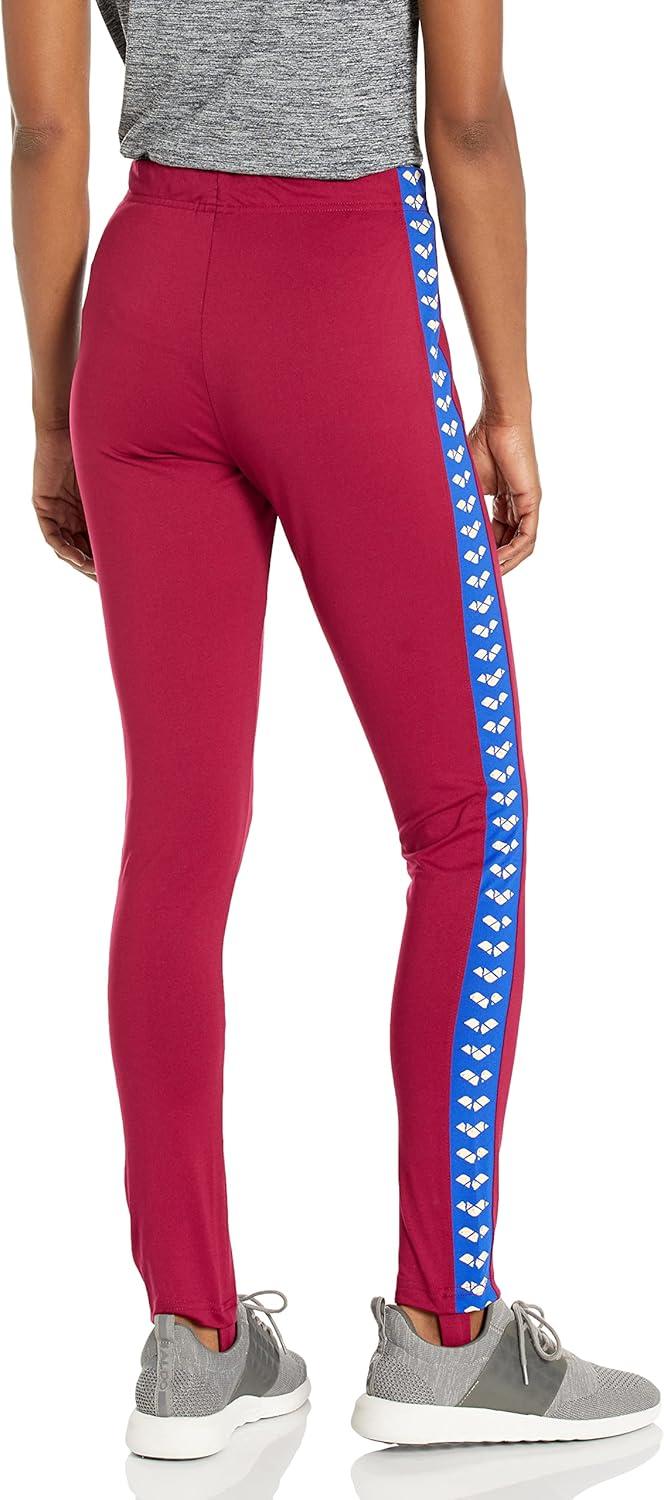 imageARENA Womens Solid Caroline Team Stirrup Pant Gym Workout Sports Leggings Drawstring SweatpantsBurgundyNeon BlueButter