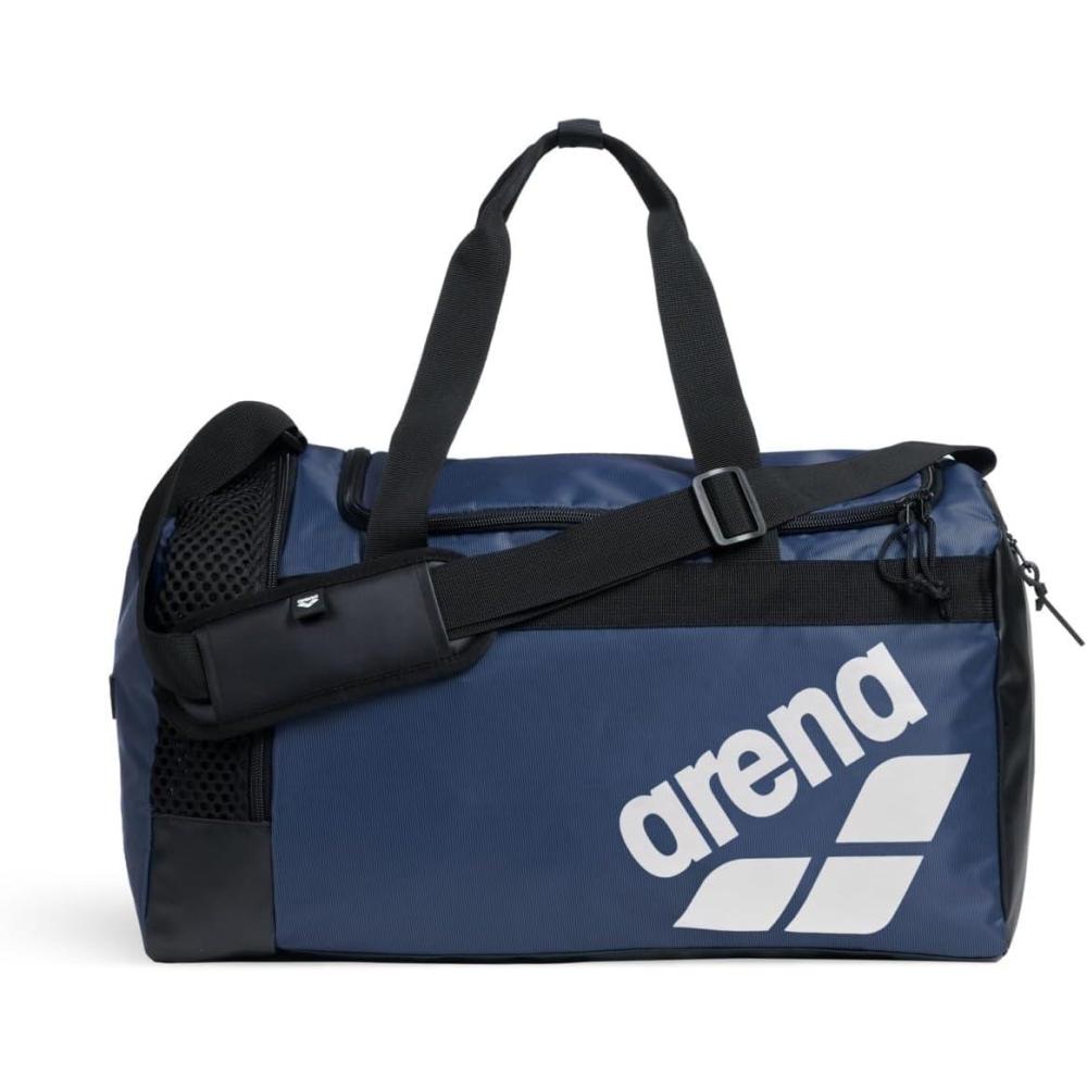imageARENA Unisex Arena All Set Duffle Bag Cabin Size Compact Team Luggage Travel Tote 40 LitersNavy