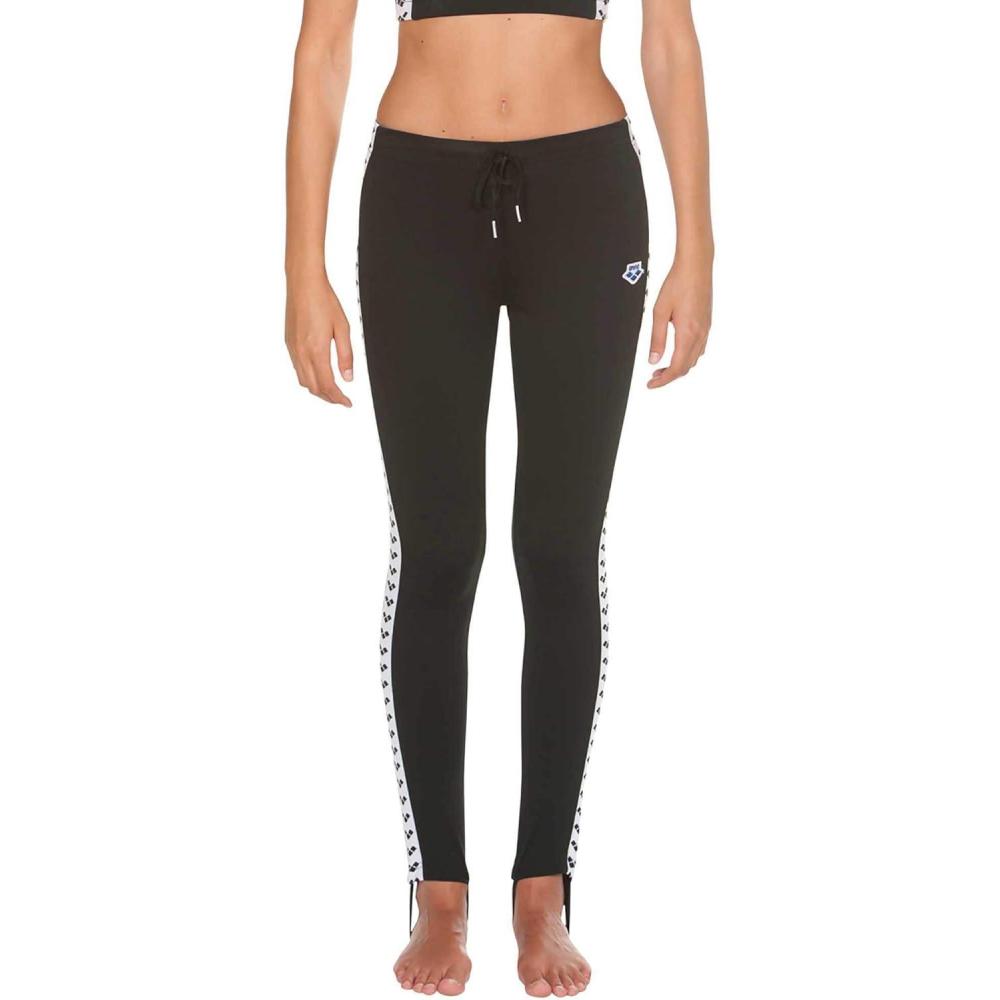 imageARENA Womens Solid Caroline Team Stirrup Pant Gym Workout Sports Leggings Drawstring SweatpantsBlack  White  Black Us